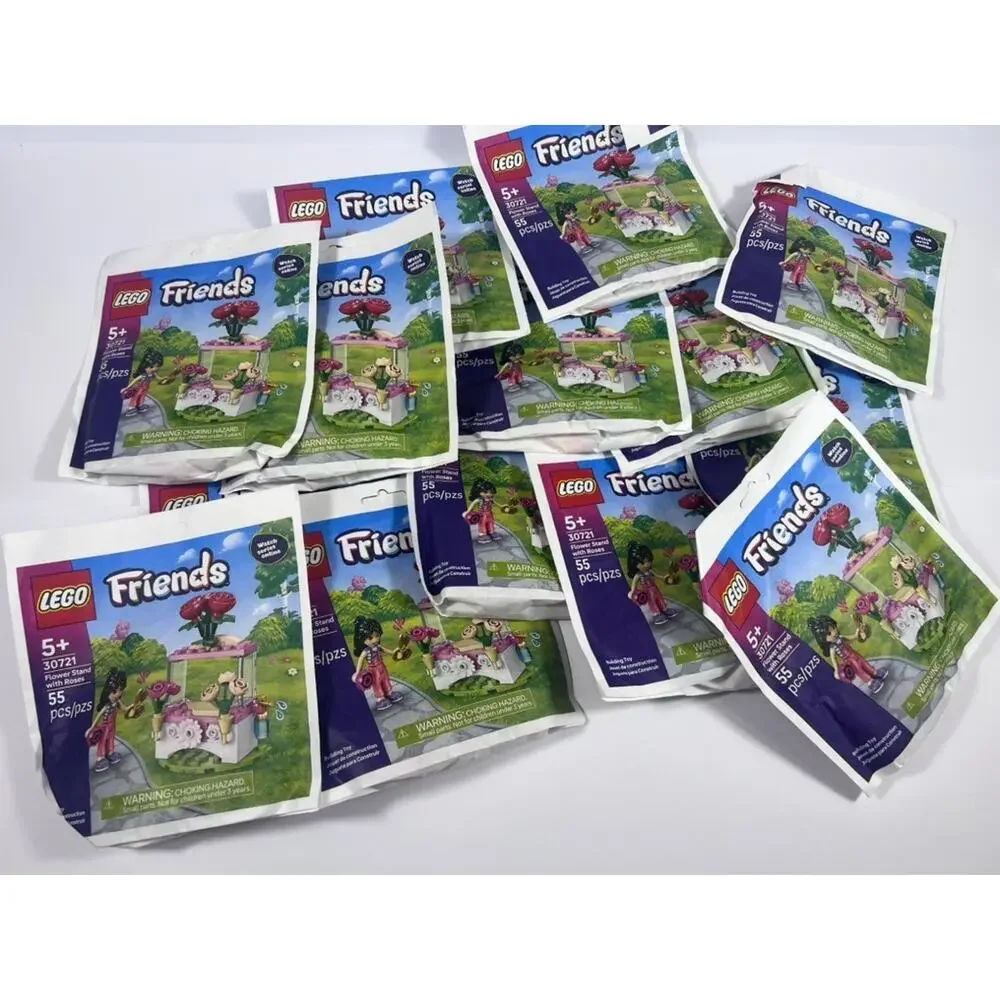 LEGO 30721 Friends Flower Stand with Roses 55 Pieces Each LOT OF 14 SEALED BAGS